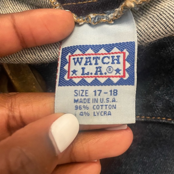 Jeans: Straight Leg, Size 17-18 - Picture 3 of 4